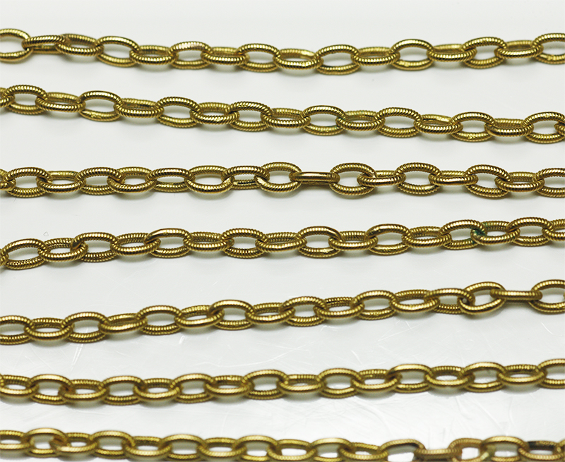 月末セール❗️アンティーク　金バリ　細やかな細工のチェーン　長期保存、現状 Antique Gallery Soleil アンティークジュエリー / 18k 19世紀後期